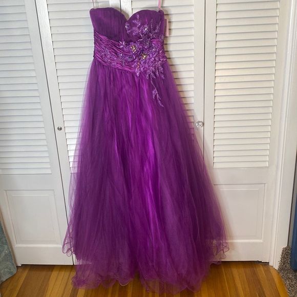 Purple Alexia Designs Size 10 Ball gown dress